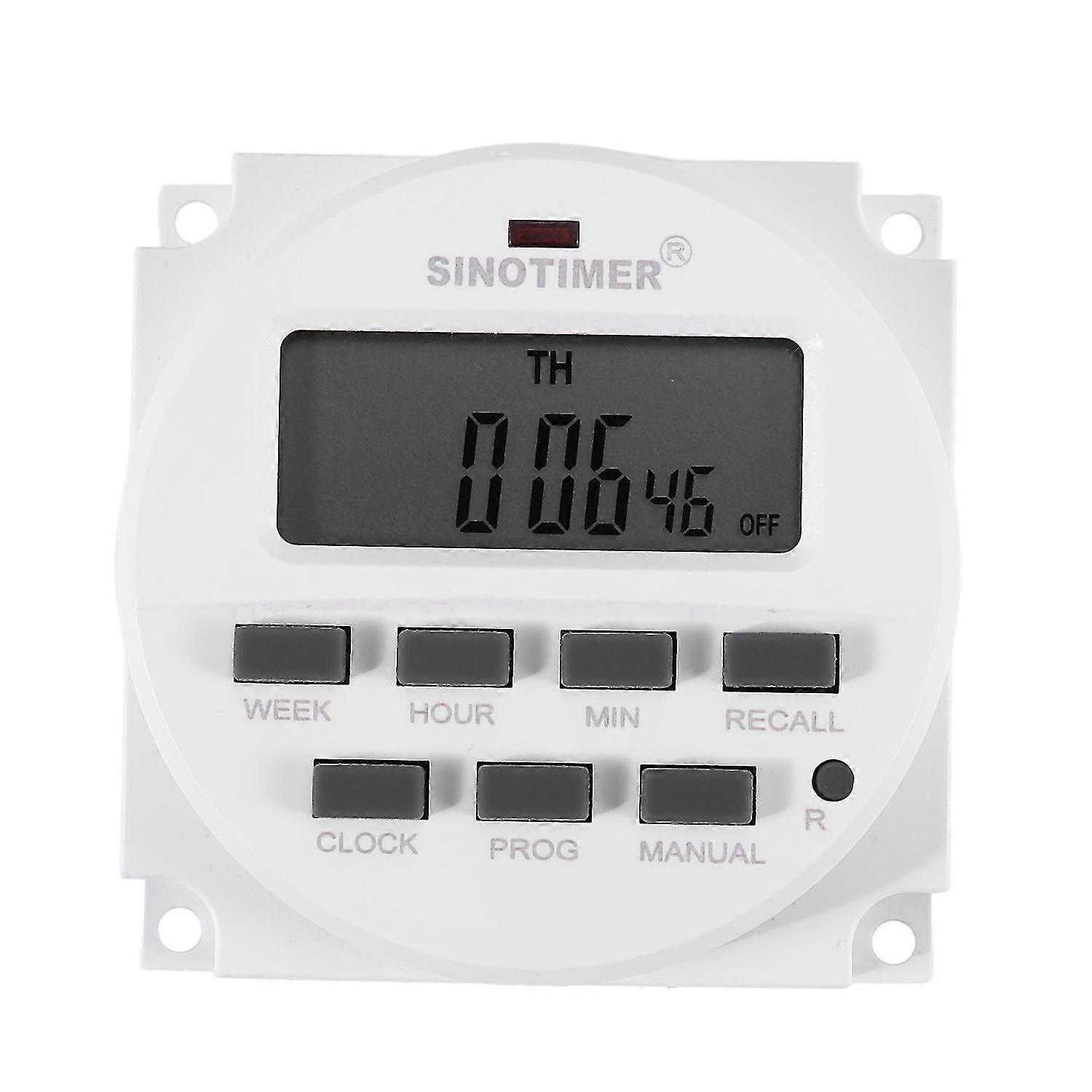 Tm618h-2 220v Ac Digital Time Switch Output Voltage 220v 7 Day Weekly Programmable Timer Switch For Lights Application