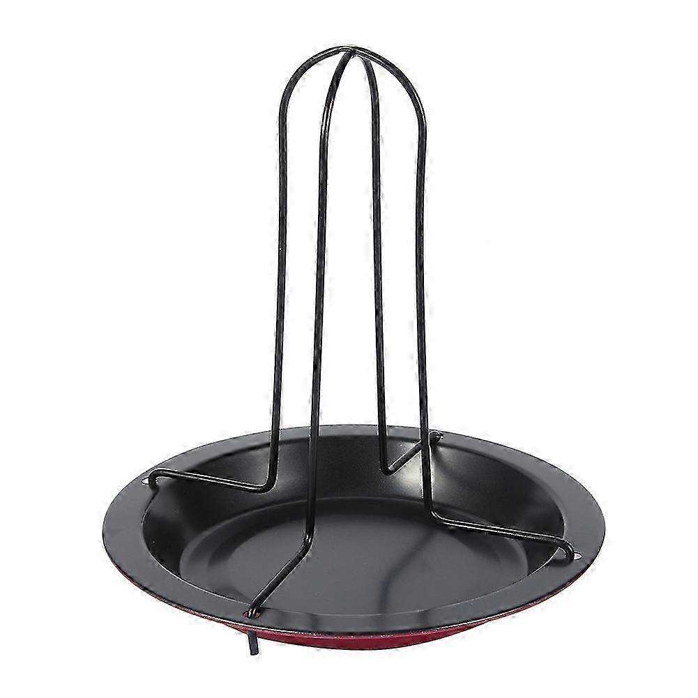 Non stick Vertical Chicken Cooking Grill Rack With Pan Roasting BBQ Party Roaster Tray