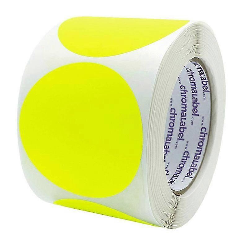 Label 2 Inch Round Removable Color-code Dot Stickers, 500 Per Roll