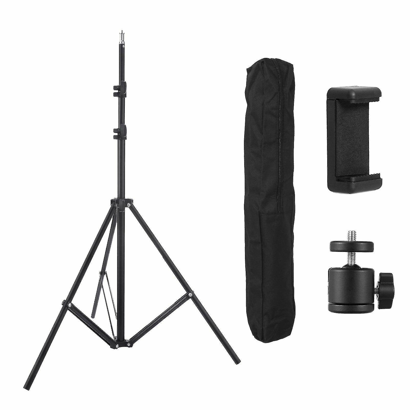 Adjustable 1.6m Tripod Stand Mobile Phone Camera & Holder With Carry ...