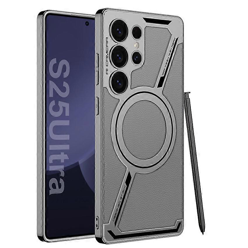 Phone Case Mobile Phone Case Z Case Plating Leather Creative Simple Protective Case for Samsung S25Ultra