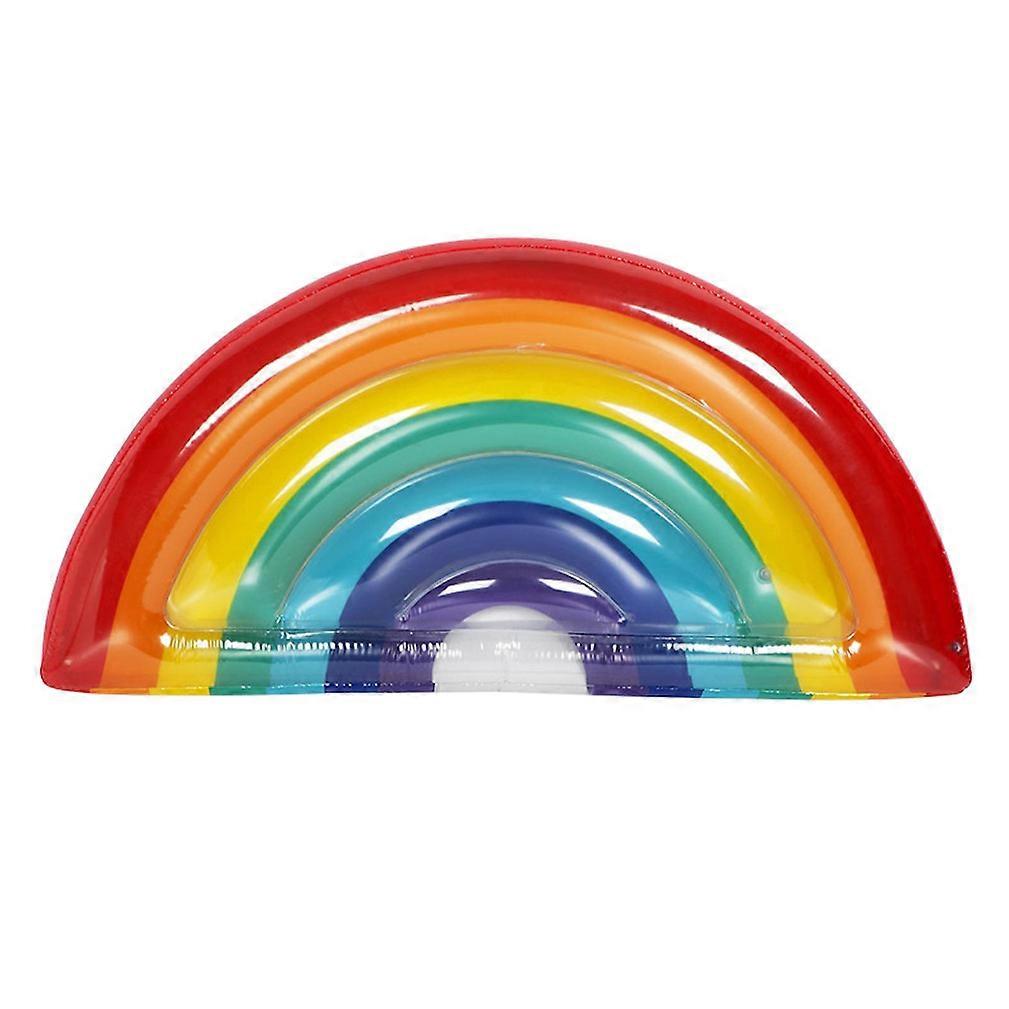 Rainbow Pool Float Inflatable Swimming Float Lounge Raft
