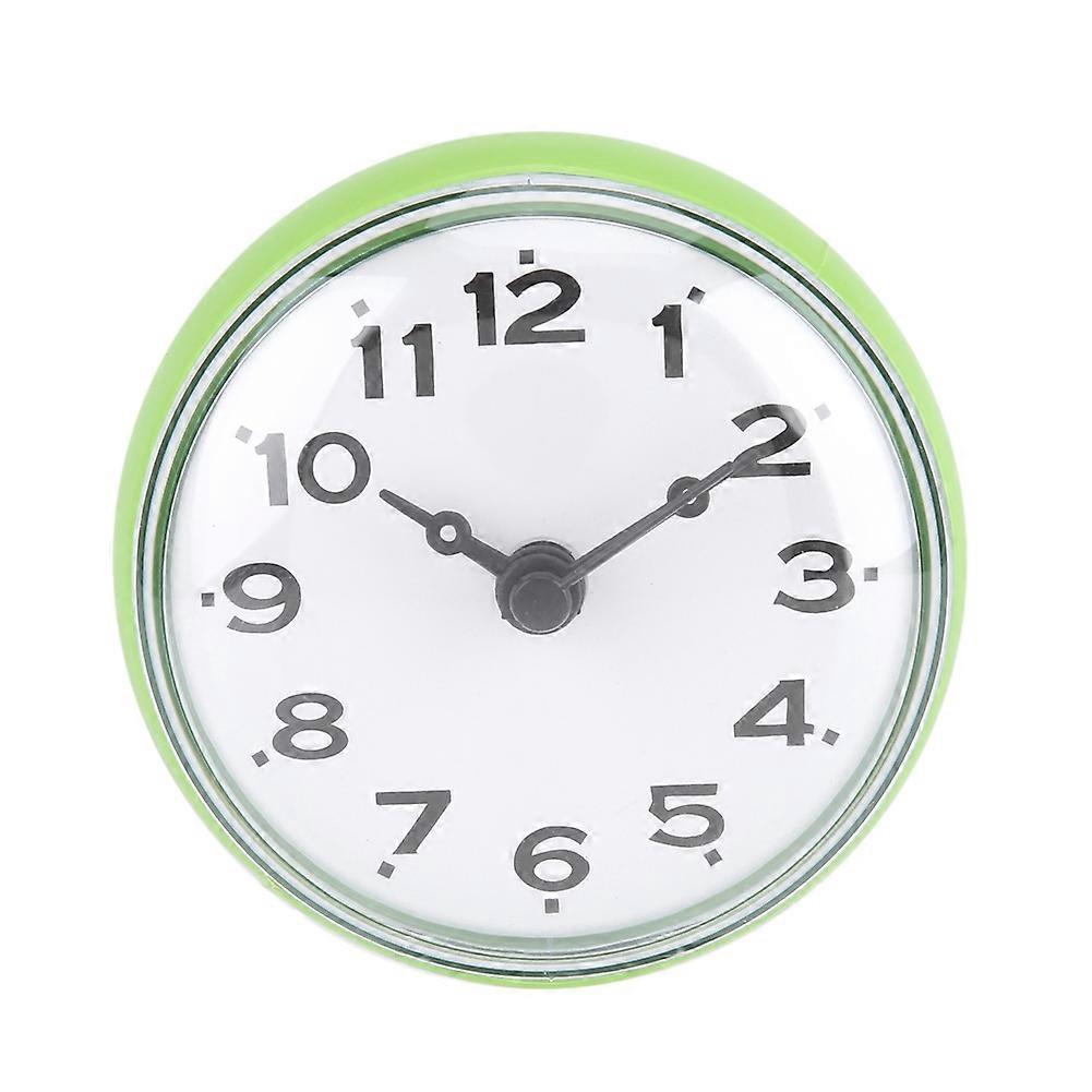 Waterproof Suction Wall Window Mirror Bath Shower Clock Bathroom Accessories