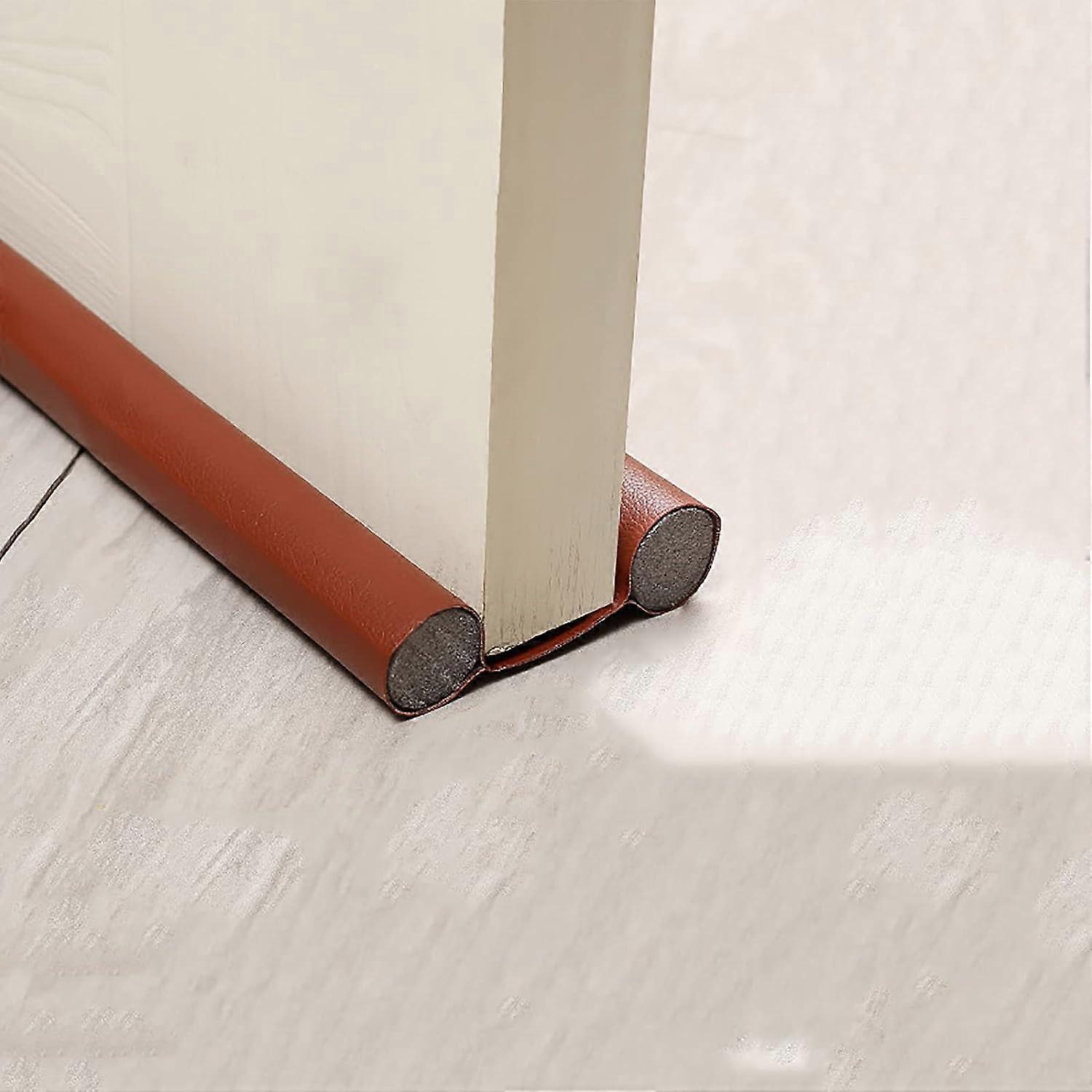 (Brown) 96cm double insulated door bottom seal 10cm insulated door flange (W) flexible door bottom seal, door stopper double insulated door bottom sea