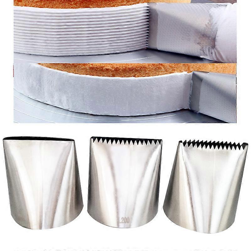 Cake Shell, 3 Icing Shells for Cake Icing, Pastry Decorating Tool, Long