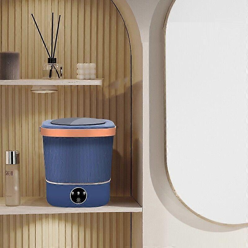 8.5L Capacity Small Washing Machine with Dehydration Function Mini Washing Machine Portable Washing Machine Folding Washing Machine For Underwear, Soc
