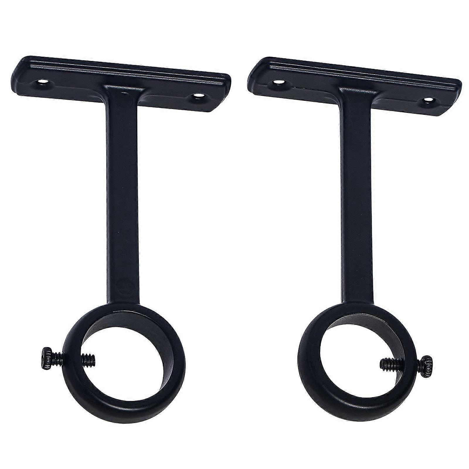 Ceiling Mounted Curtain Rod Brackets, Heavy Duty Ceiling Bracket for 1 Inch Curtain Rod Holder( 2