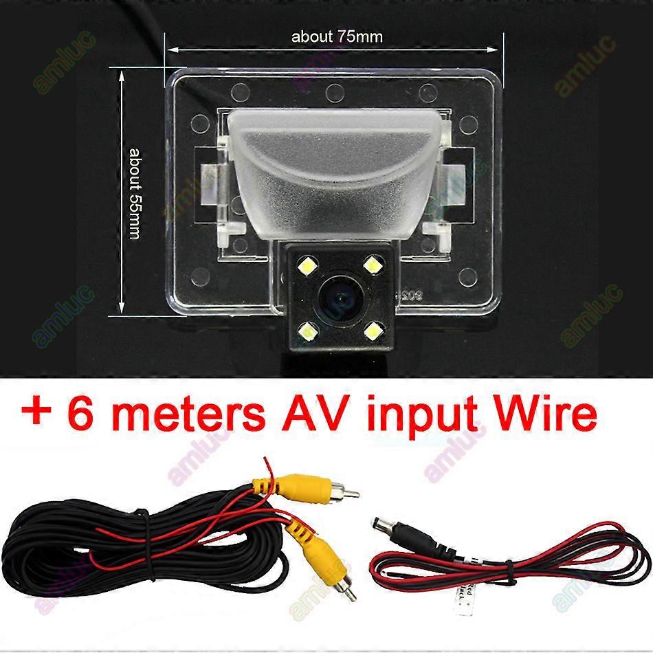 Per Mazda 5 2006 2007 2008 2009 2010 M5 HD Auto 4 8 12 LED di retromarcia Vista posteriore Parcheggio inverso Telecamera wireless Assistenza al parcheggio