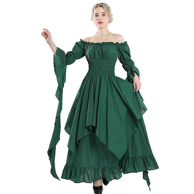 Victorian Dress Renaissance Costume Women Gothic Witch Dress Medieval Wedding  Dress | Fruugo TR