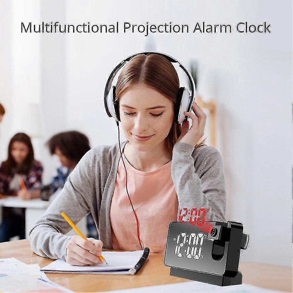 Led Digital Projection Alarm Clock Electronic Alarm Clock