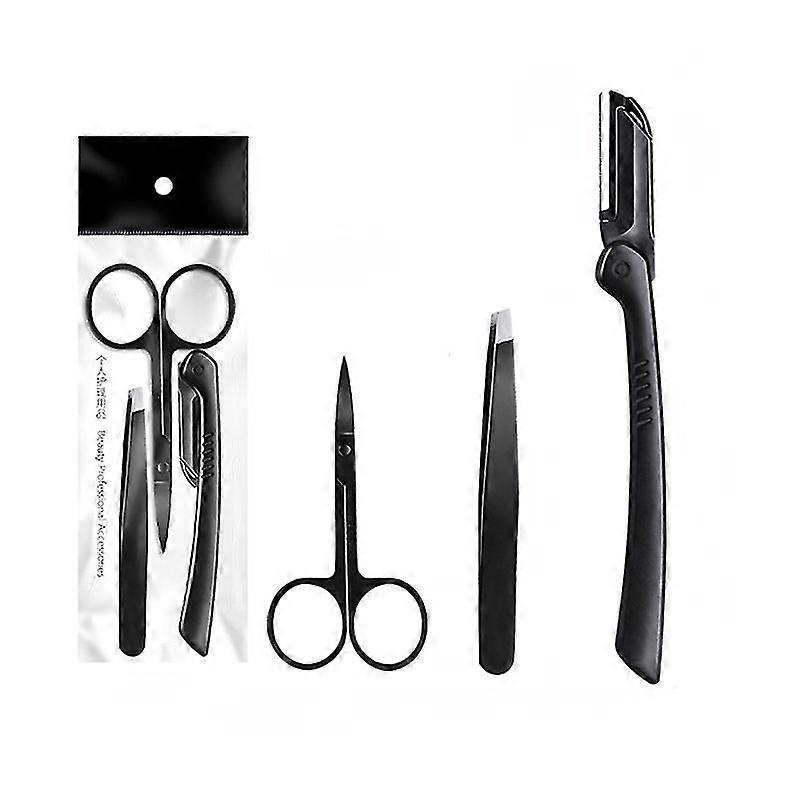 Eyebrow Trimmer Set Eyebrow Razor Eyebrow Tweezer Clipper Eye Brow Shaper Scissors Women Face Razor Makeup Tools