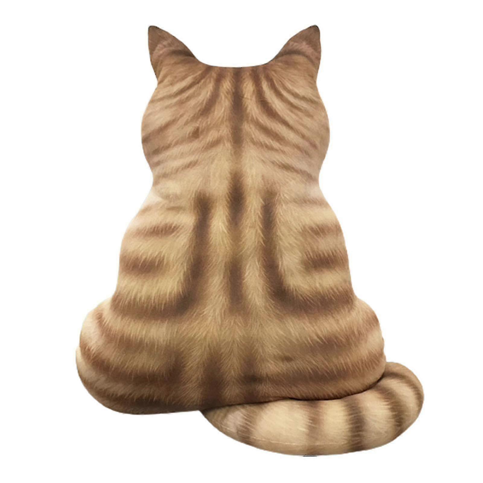 Sinknap Realistic Cat Plush Doll Anti-fade Pp Cotton Three-dimensional Cats Back Doll For Living Room