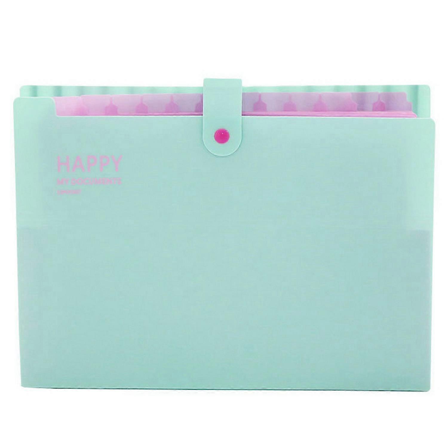 File Folder Snap Button Closure Document Folder Durable Water-Resistant Document Organizer for