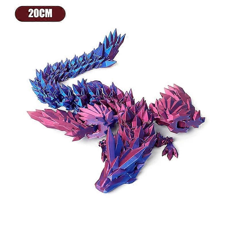 3D Printed Feilong Living Room Ornaments Multi-jointed Movable Dragon With Wings Tabletop Home Decoration