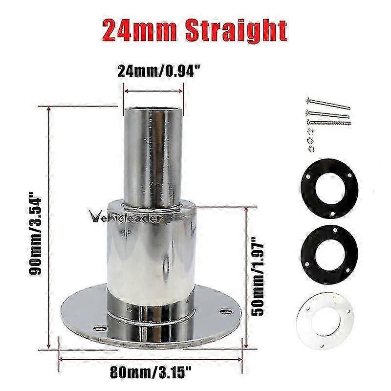 22/24mm الفولاذ المقاوم للصدأ من خلال هيكل العادم الجلد المناسب أنبوب أنبوب المقبس الأجهزة جزء من سخان الديزل الهواء لشاحنة بحرية للقارب - JA