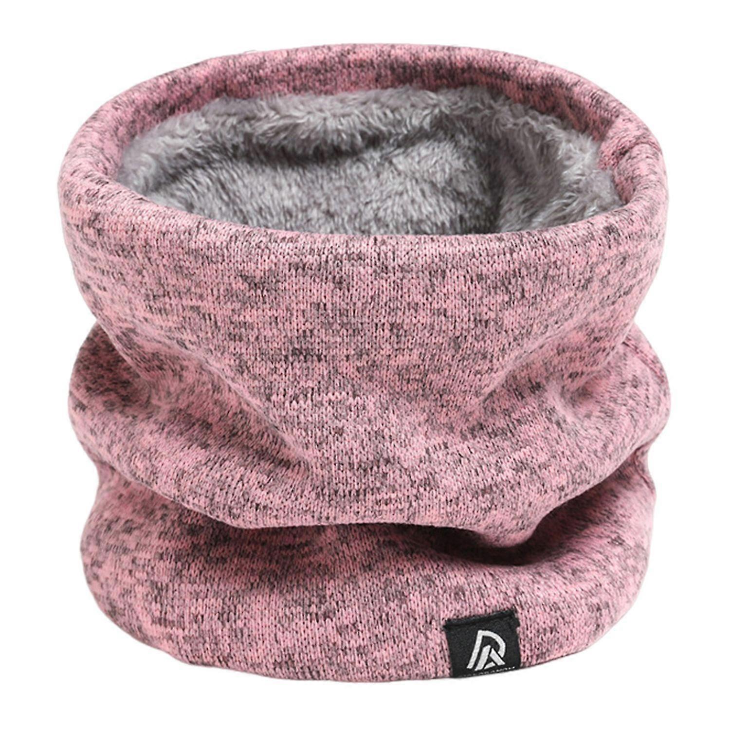 Men Scarf Winter Plush Lining Solid Color Scarf Solid Color Letter Logo Thickened Velvet Warm
