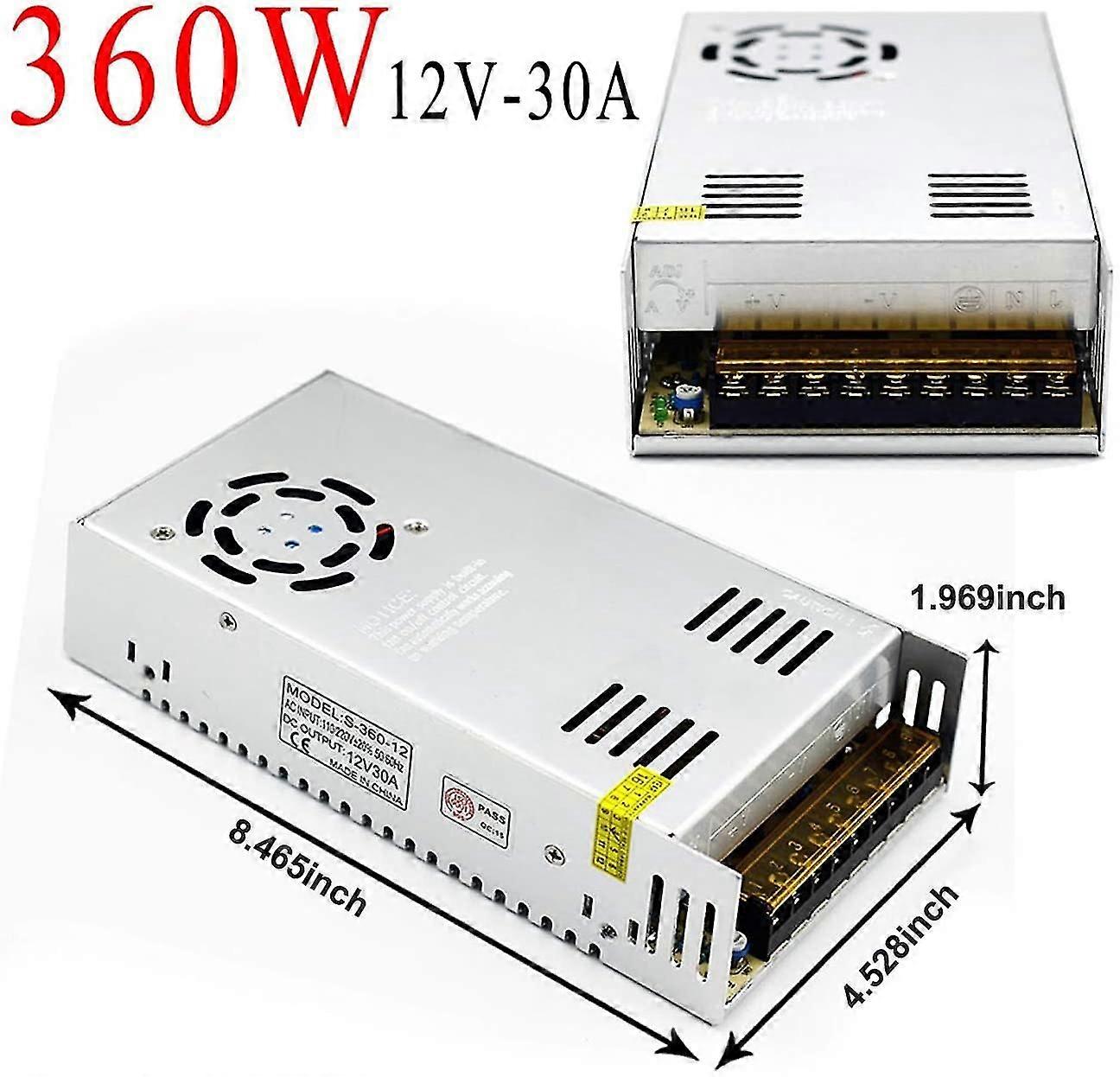 12v 30a Dc Universal Regulated Switng Power Supply 360w