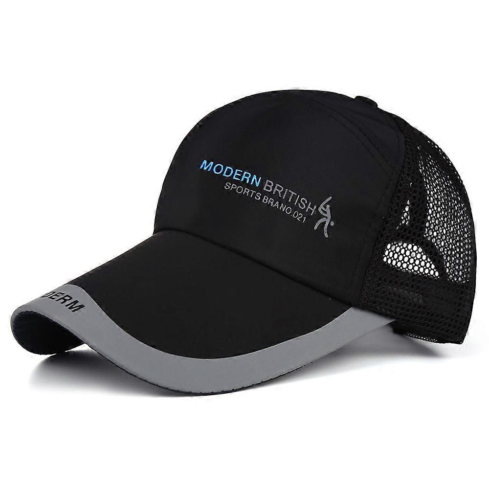 Wekity Unisex Baseball Mesh Cap Solid Color Baseball Mesh Cap with Adjustable Straps