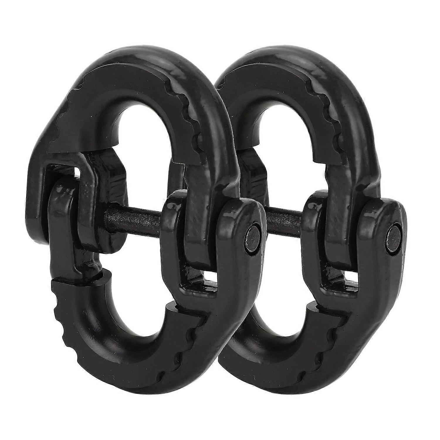 2PCS Safety Chain Connector Link 1/2in Alloy Steel Heavy Duty 5.3T Loading Quick Install Multi Funct