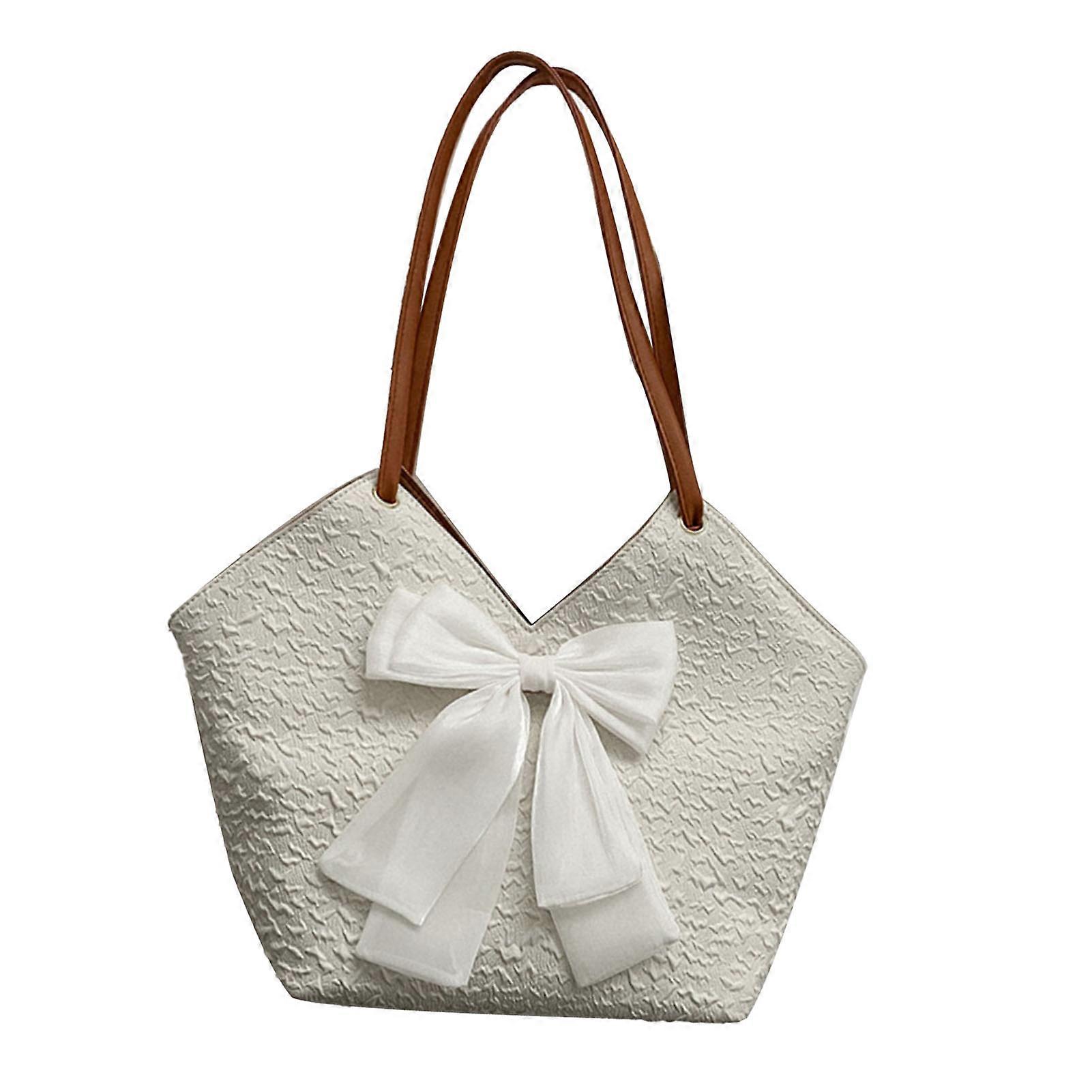 M-shaped opening elegant stylish sweet PU shoulder bag