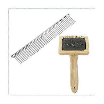 2-pakkaus Macrame Fringe Comb -sarja ruostumattomasta teräksestä valmistettu kampa neulenauhaköyden makrame-kasvin valmistukseen Han