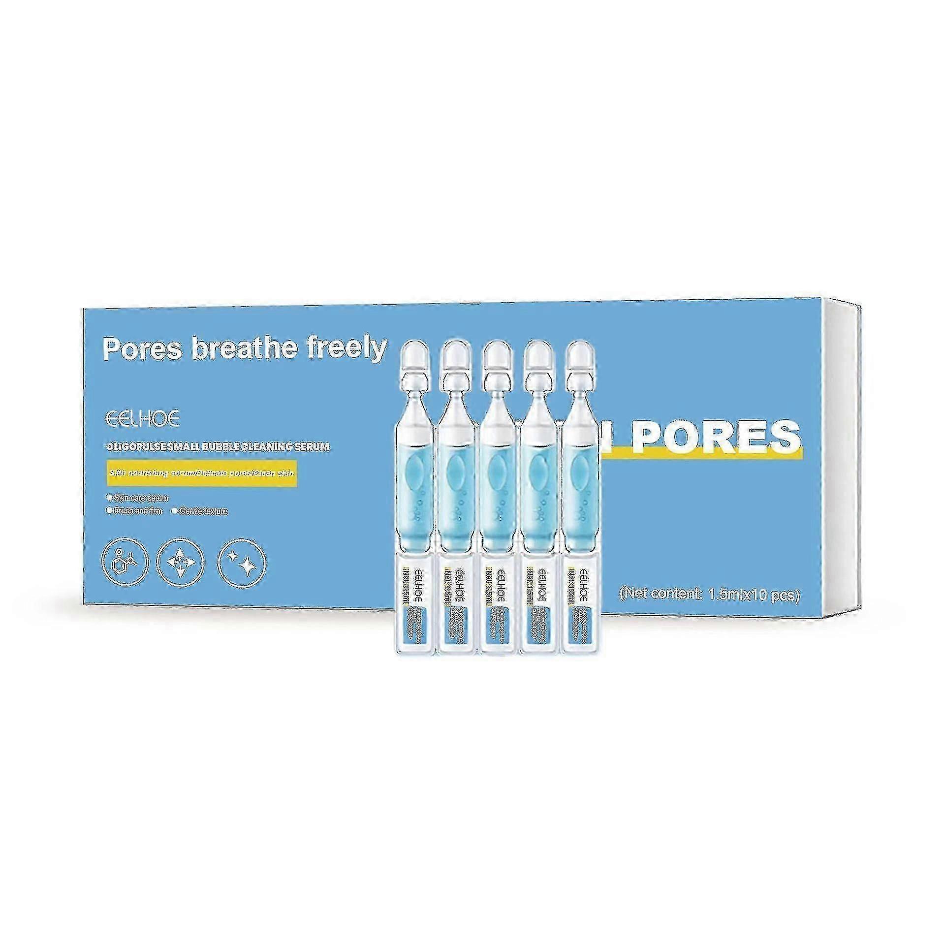 Eelhoe Oligopeptide Small Bubble Cleansing Essence ينظف البشرة بعمق ويزيل الرؤوس السوداء وحب الشباب ويشد المسام