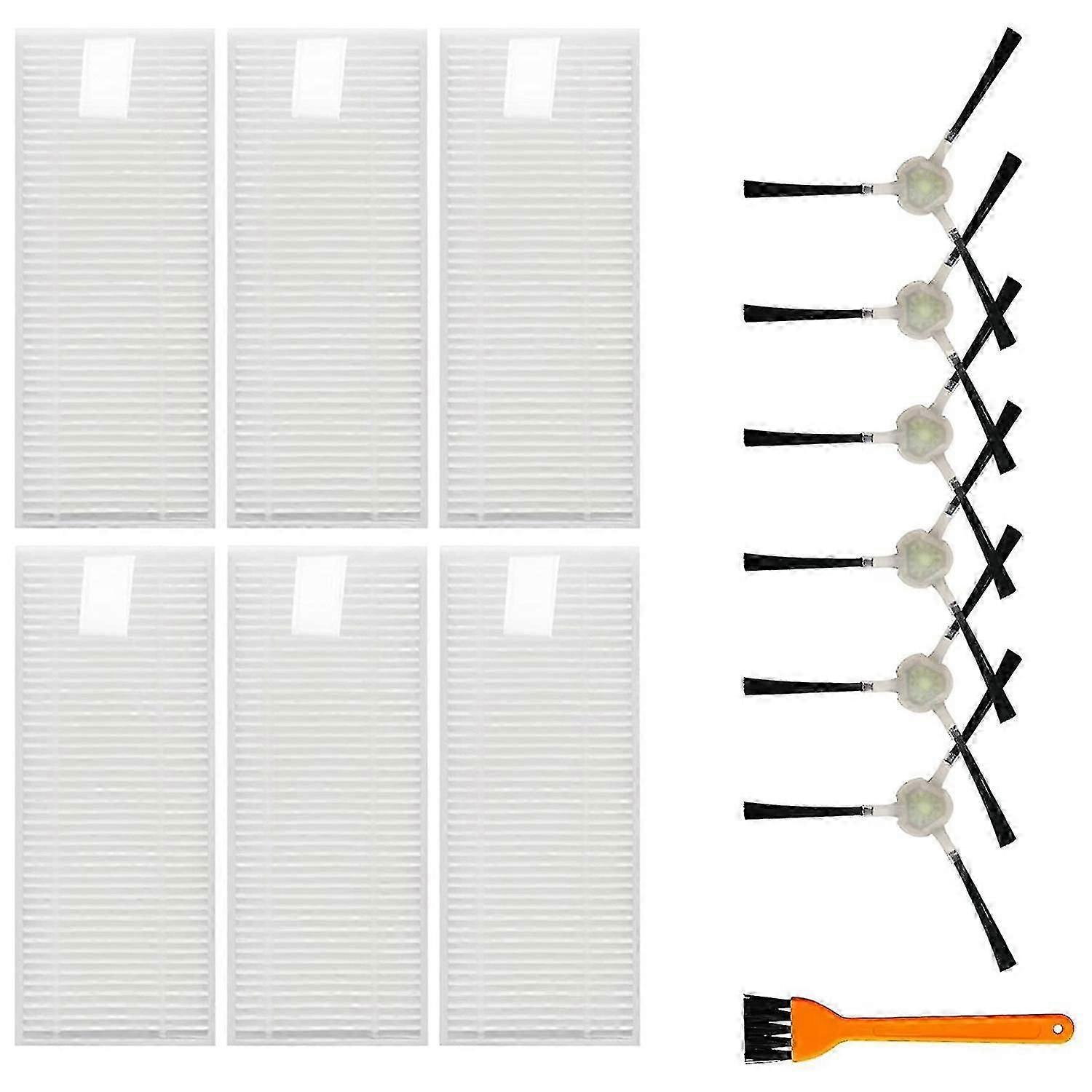 For Lefant M210 M210s M210b 6 Hepa Filters 6 Side Brush 1 Clean Brush