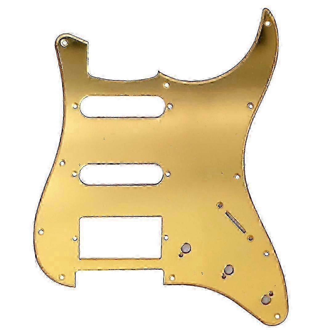 Mirror Guitar Pickguard 11 Holes ST SSH Guitar Scratch Plate with 11Pcs Pickguard Screws for ST Gui