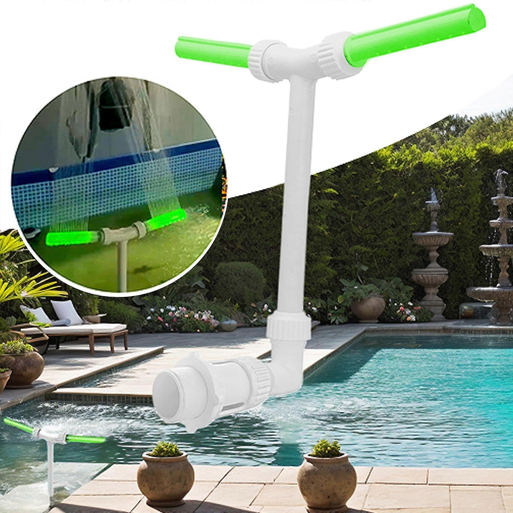 Pool Water Fountain For Above And In-ground Swiming Pools 2-in-1 Adjustable Dual Spray Pool Sprinkler Fountain, Above Ground Pool Cooler Waterfall, Po