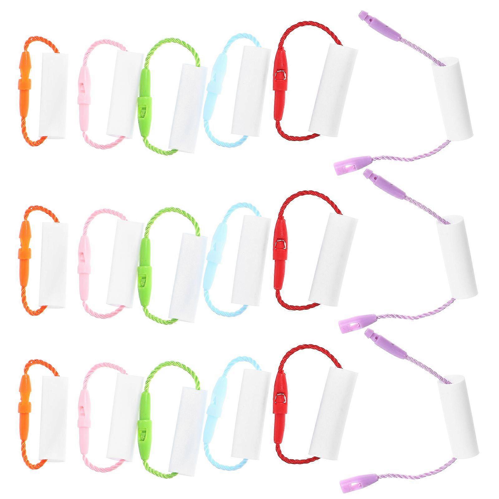 30kpl Nimikyltit vaatteille, päiväkoti Nimikyltit, Kirjoitettavat nimikyltit, Riippuvat nimikyltit, Sormukset (Satunnainen väri)