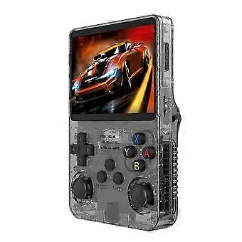 unico R36S Console Portatile Retrò Console Per Videogiochi Sistema Linux Schermo IPS Da 3,5 Pollici Lettore Video Tascabile Portatile 128GB Giochi-Nero