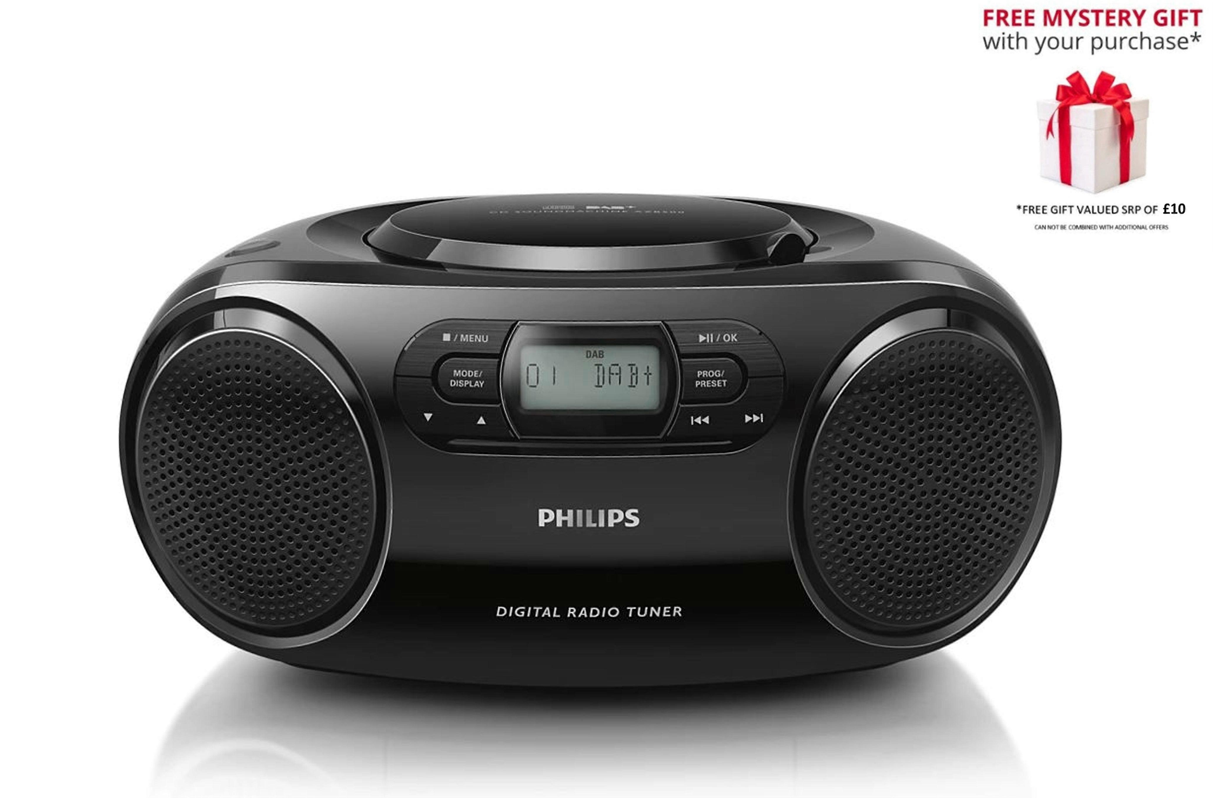 Philips azb500-12 portable stereo system digital cd player sound machine