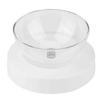 Blanc 20 Réglable Chat Alimentation Confortable Bol De Nourriture Connexion Biseauté Transparent Mangeoire Pourboire Suppl