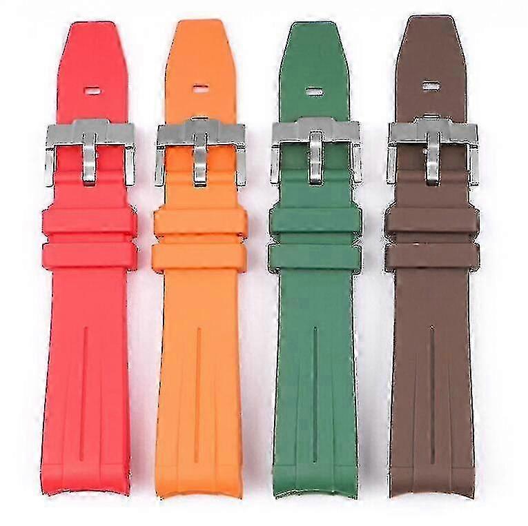 Inexpensive Fashion Rubber 26 mm Watch Strap 202-SS-YG_K0024298 main image 0