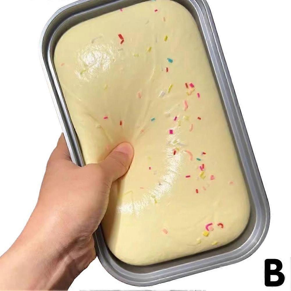 Simulering av sakte rebound med toastboks, kake, klype, moro, simulering av toast