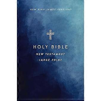 NKJV Large Print Outreach New Testament Bible Cross Softcover Comfort Print