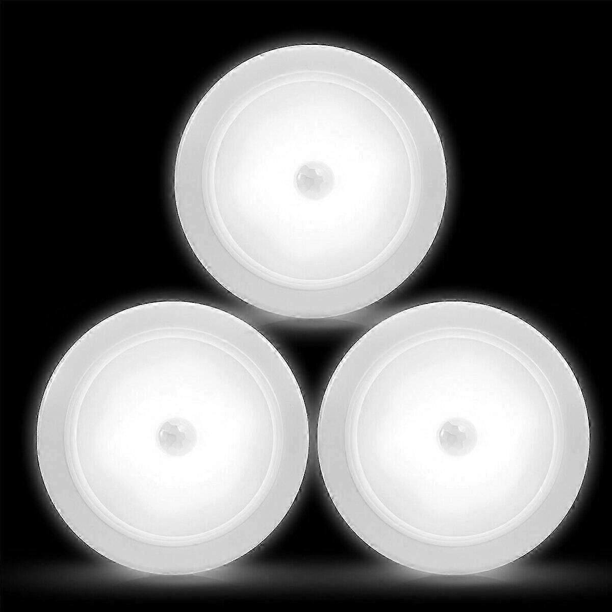 6x 6LED Motion Sensor Lights PIR Wireless Night Light Battery Cabinet Stair Lamp