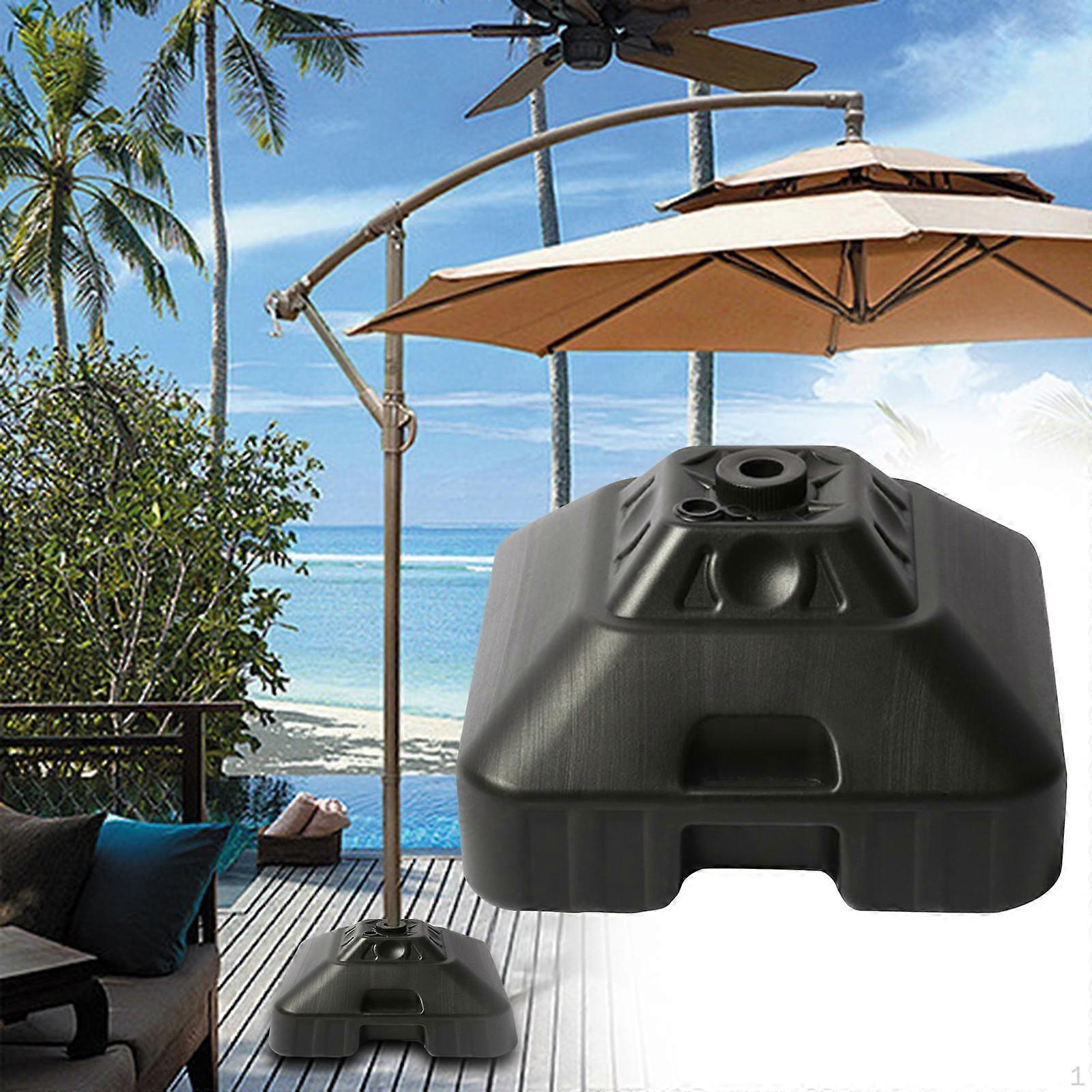 Heavy Duty Umbrella Base Stand for Outdoor Use - 30L Weight Capacity