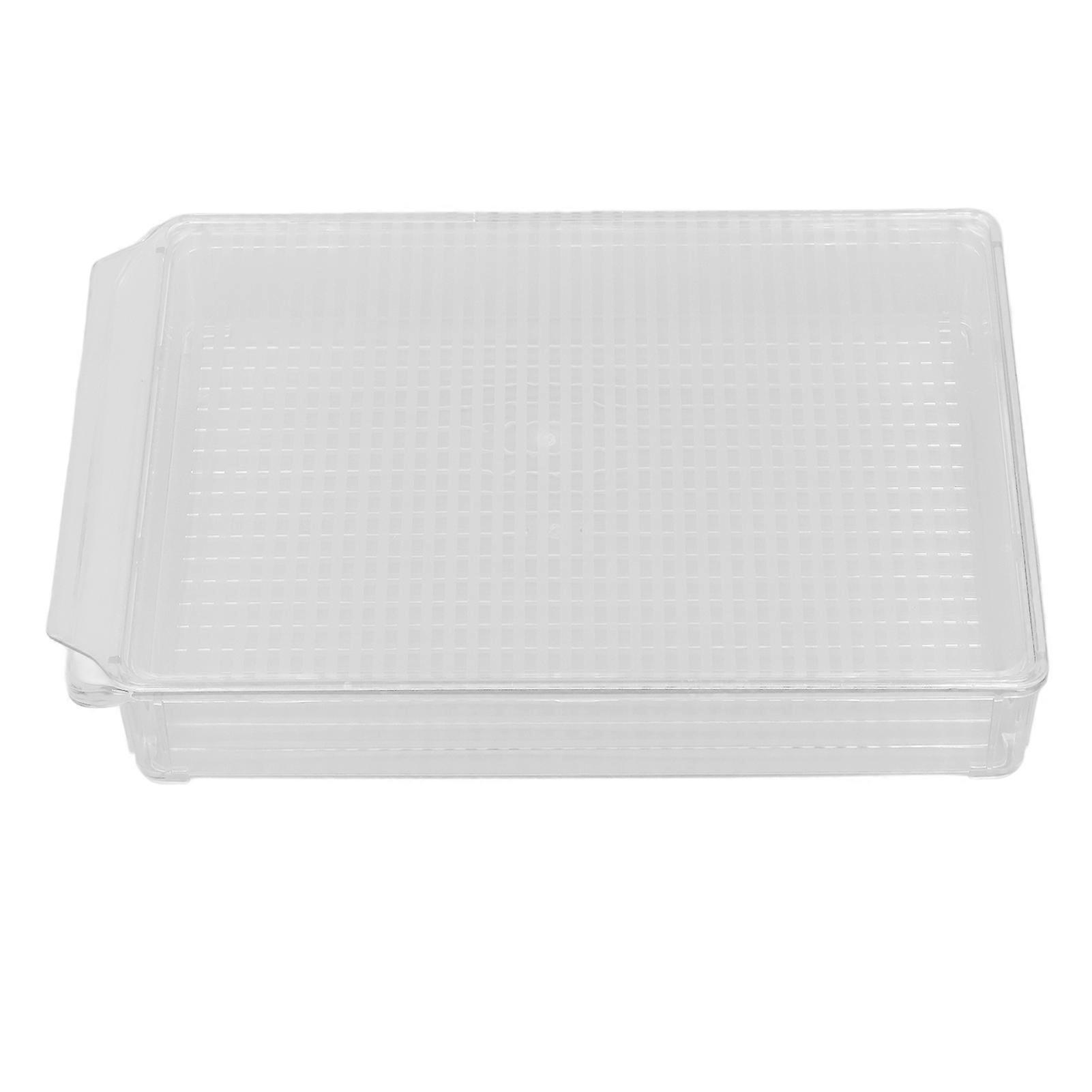 Stackable Storage Bins With Full Clear Window Design For Easy Identification, Durable Clear Plastic Makes Them Ideal For Storing Beverages Cheeses