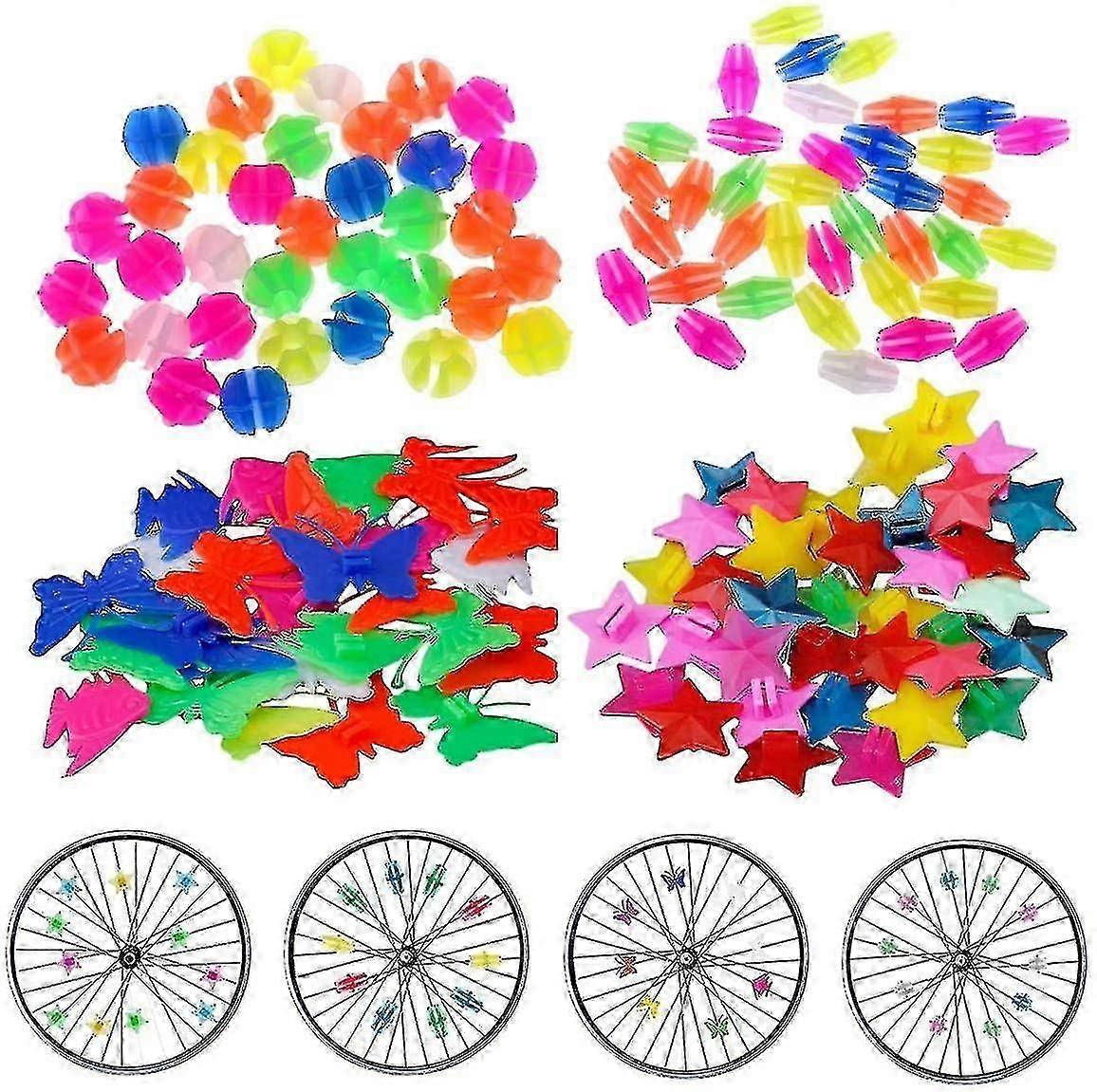 Kinderfahrradzubehör Speichenclips, Perlen, Räder Perlen Dekor