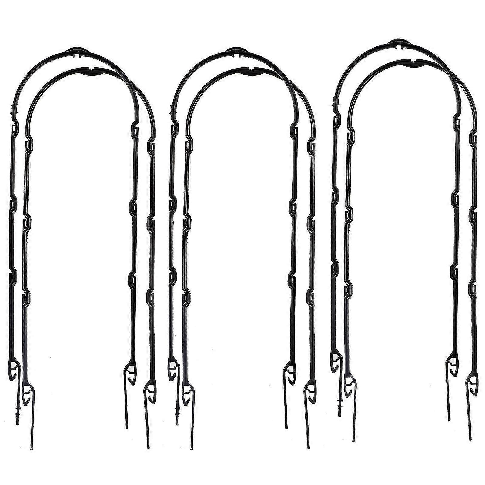 6PCS Plant Climbing Stand Garden Trellis Flower Support Frame U-shaped DIY