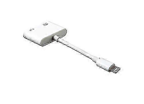 White Camera Adapter for Xox Lightning to USB 3.0 Compatible