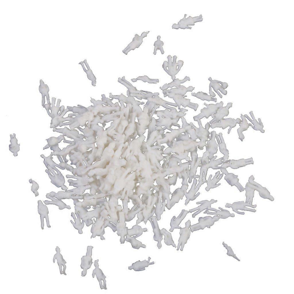 Model People Figures Scale 1:200 Pack of .100pcs White