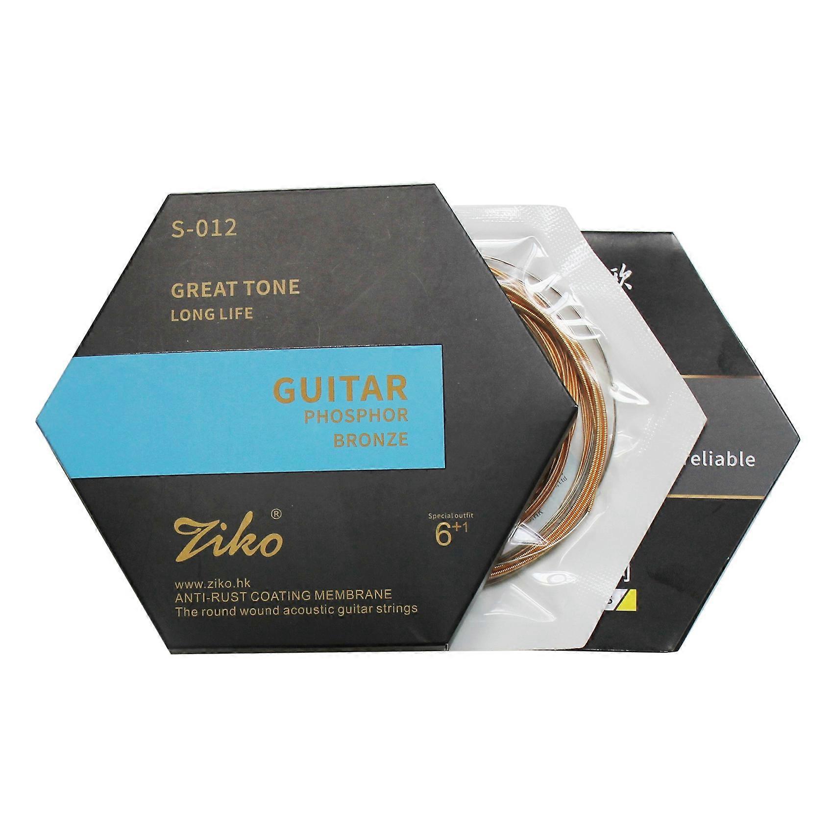 Coated Phosphor Bronze Guitar Strings,6Pcs