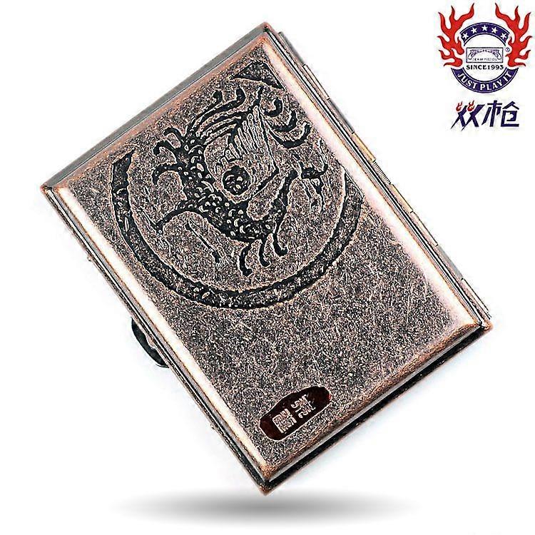 Double Spear Cigarette Box, Genuine Cigarette Box, Divine Beast Zhuque Cigarette Box, Copper 16-Piece Set, Simple, Classic And Exquisite