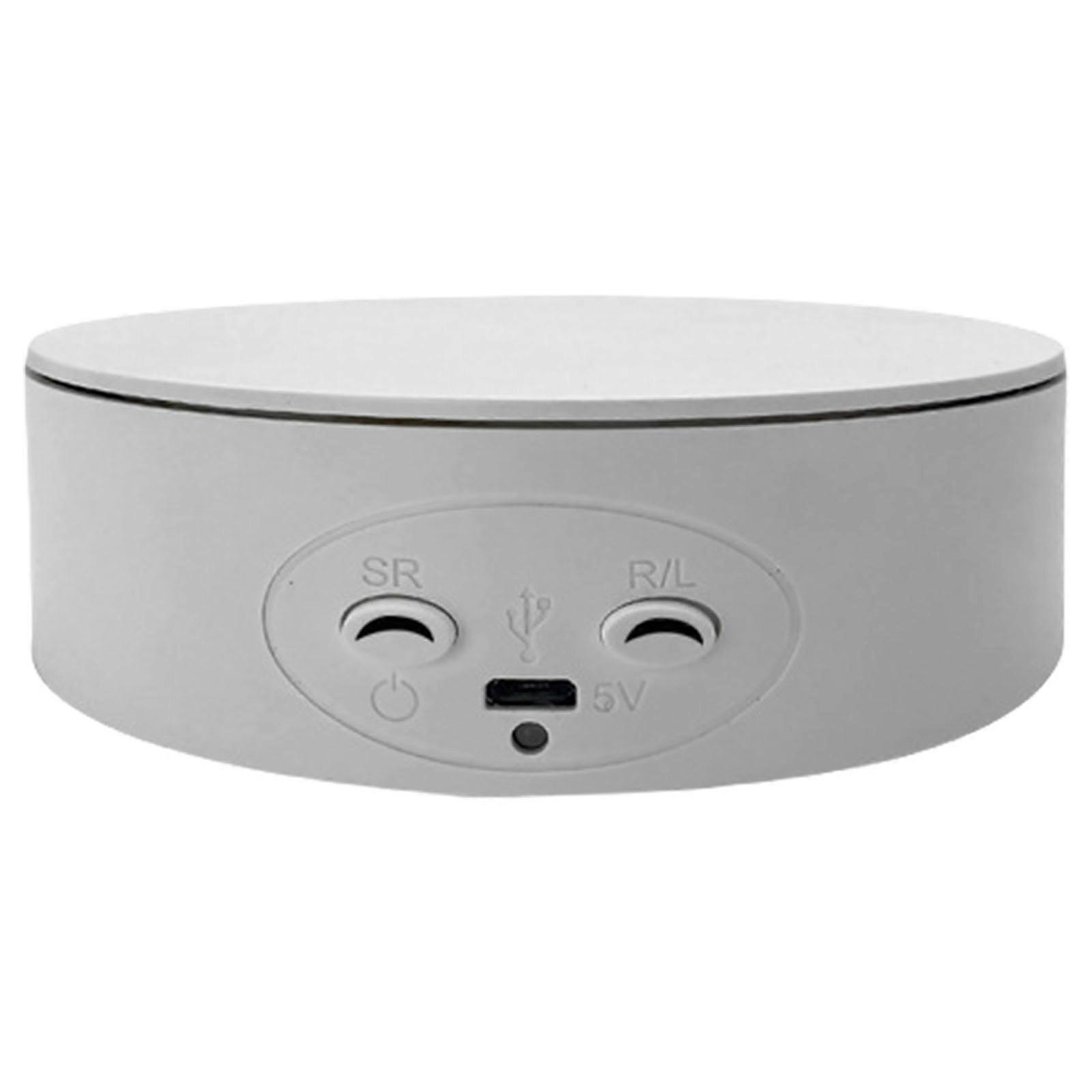 Quiet Rotating Platform Perfect for Live Streaming and Window Displays 360 Degree Durable Display Stand White
