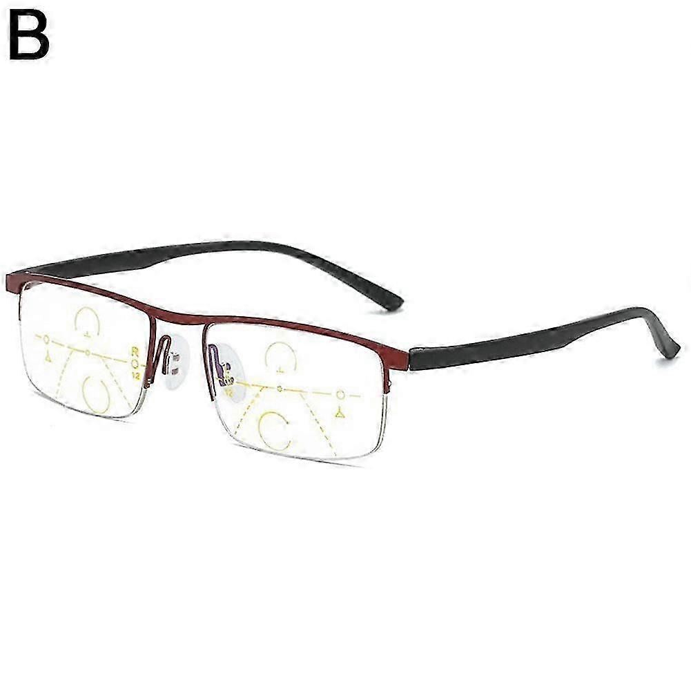 Automatic Zoom Reading Glasses Anti-Blue Light Computer Eyewear
