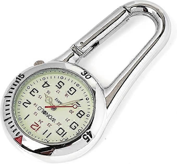 Carabiner Clip Digital Luminous Watch for Nurses Doctors Chefs