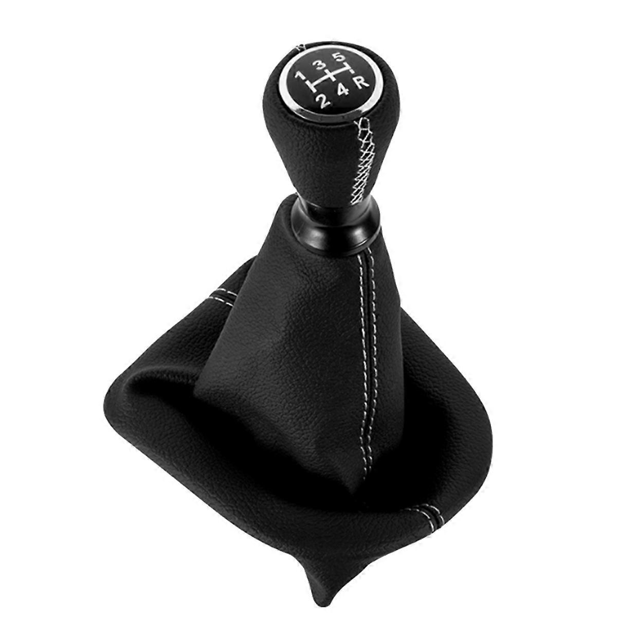 Car PU Leather Gear Shift Knob Dust Cover Lever Shifter Stick Gaiter Boot for 207 307 406 C3 C4 C5