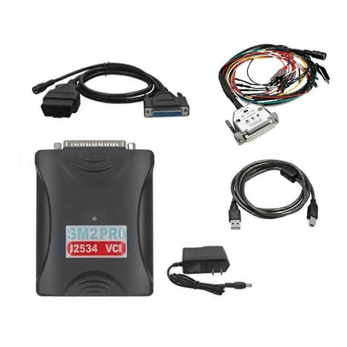 SM2 Pro J2534 VCI ECU Programmer Without Dongle V2.21.21 Car Programmer Tool US Plug